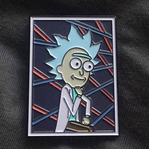 Zen Monkey: Tiny Rick's School Portrait - Rick and Morty Enamel Pin - for just $8.67! 