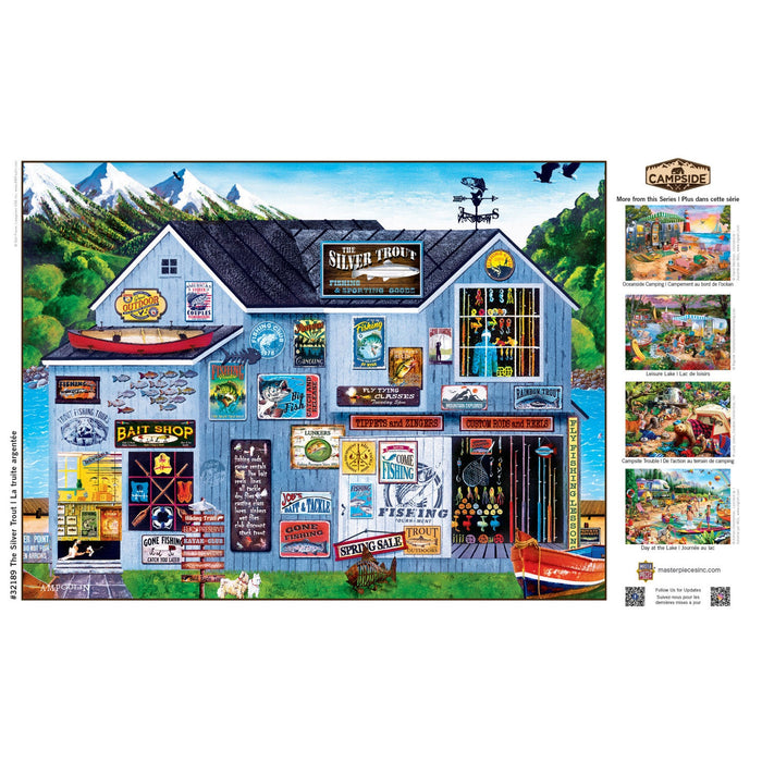 Campside - The Silver Trout 300 Piece EZ Grip Jigsaw Puzzle - Just $14.99! Shop now at Retro Gaming of Denver