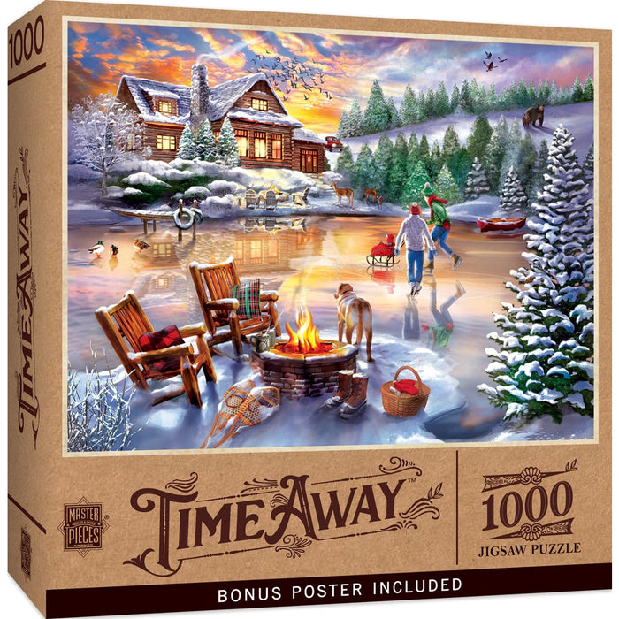 Time Away - An Evening Skate 1000 Piece Jigsaw Puzzle - for just $16.99! 