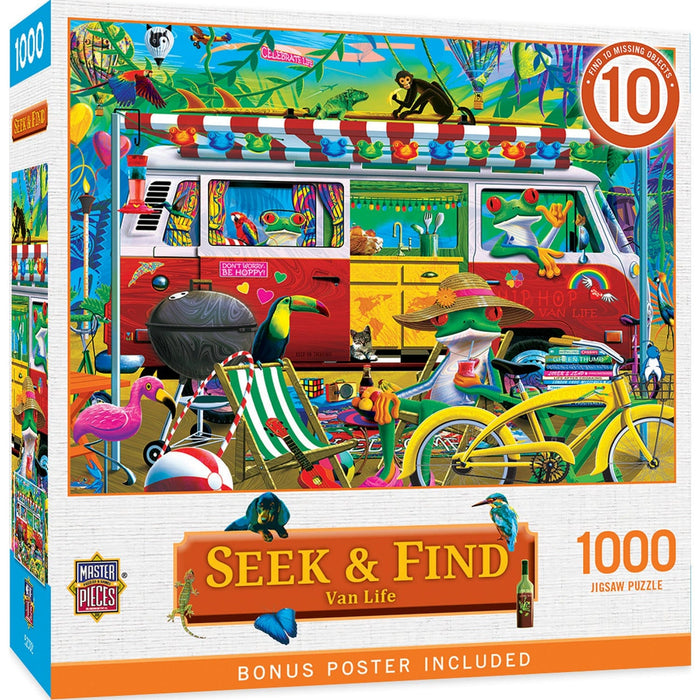 Seek & Find - Van Life 1000 Piece Jigsaw Puzzle - for just $16.99! 