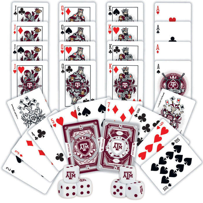 Texas A&M Aggies - 2-Pack Playing Cards & Dice Set - Just $19.99! Shop now at Retro Gaming of Denver