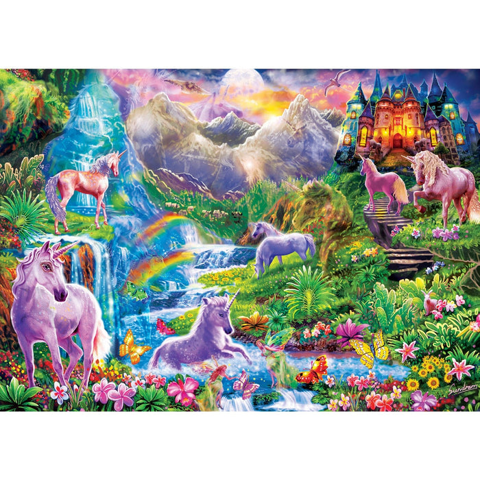 Hidden Images - Unicorns Retreat 500 Piece Jigsaw Puzzle - for just $14.99! 