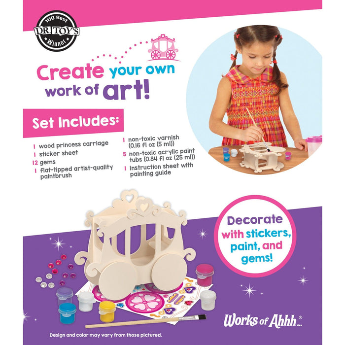 Princess Carriage Wood Craft & Paint Kit - for just $12.99! 
