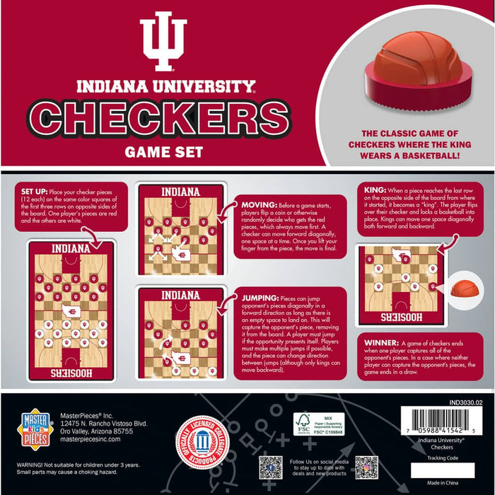 Indiana Hoosiers Checkers Board Game - for just $19.99! 
