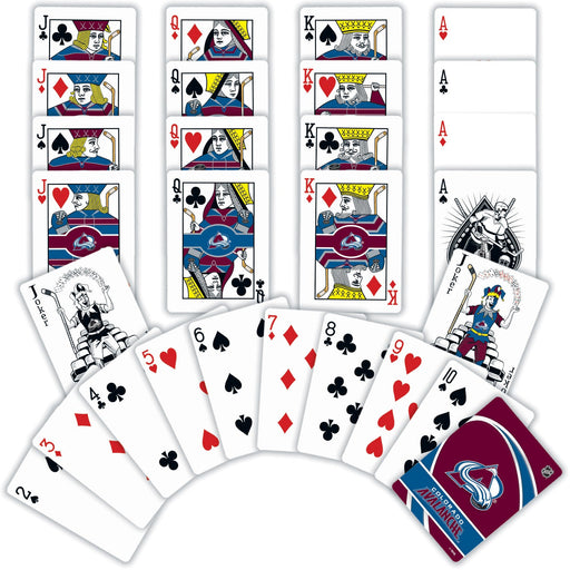 Colorado Avalanche Playing Cards - 54 Card Deck - Just $6.99! Shop now at Retro Gaming of Denver