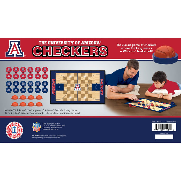 Arizona Wildcats Checkers Board Game - Just $19.99! Shop now at Retro Gaming of Denver