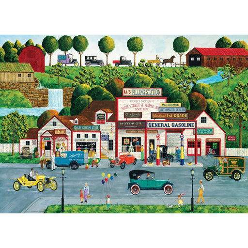 Hometown Gallery - The Old Filling Station 1000 Piece Jigsaw Puzzle - Just $16.99! Shop now at Retro Gaming of Denver