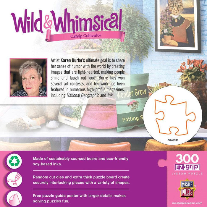 Wild & Whimsical - Catnip Cultivator 300 Piece EZ Grip Jigsaw Puzzle - for just $14.99! 