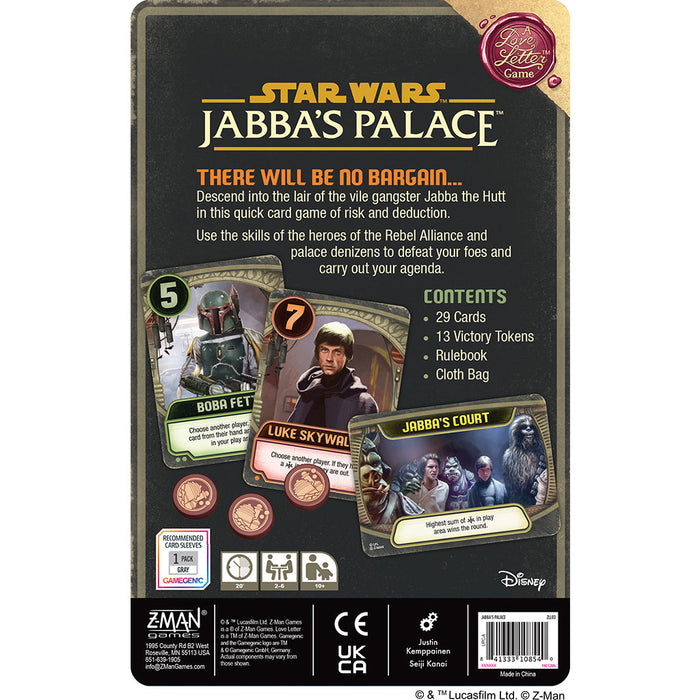 Jabba's Palace: A Love Letter Game - for just $14.99! 