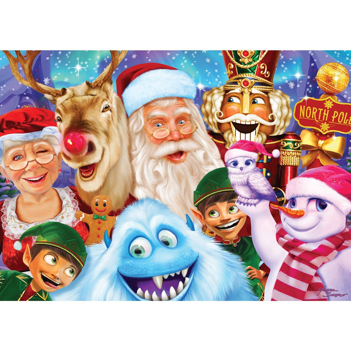 The North Pole Family Portrait 500 Piece Jigsaw Puzzle - for just $9.99! 