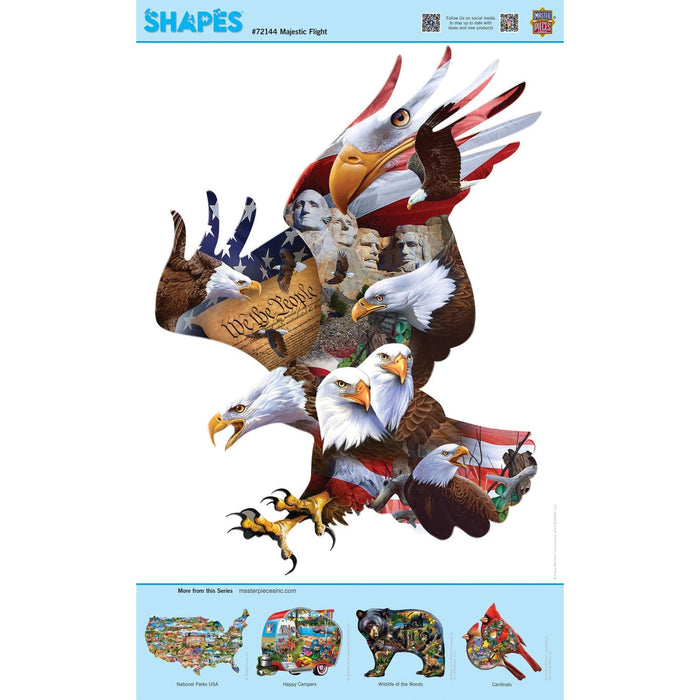 Shapes - Majestic Flight 1000 Piece Shaped Jigsaw Puzzle - for just $16.99! 