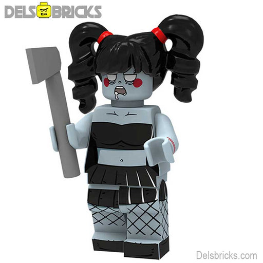 Zombie Punk Girl Lego Minifigures Custom Toys (Lego-Compatible Minifigures) - Just $3.99! Shop now at Retro Gaming of Denver