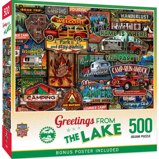 Greetings From The Lake - 500 Piece Jigsaw Puzzle - for just $14.99! 