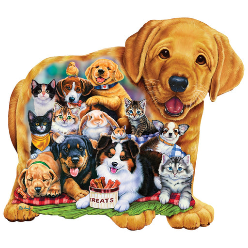 Puppy Pals - 100 Piece Shaped Jigsaw Puzzle - Just $12.99! Shop now at Retro Gaming of Denver