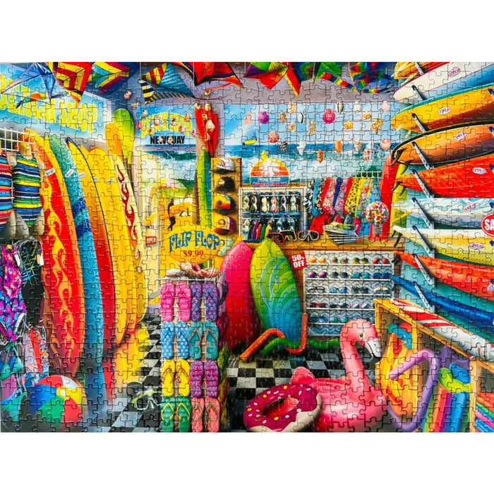 Shopkeepers - Beach Side Gear 750 Piece Jigsaw Puzzle - Just $14.99! Shop now at Retro Gaming of Denver