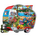 Shapes - Happy Campers 1000 Piece Shaped Jigsaw Puzzle - for just $16.99! 