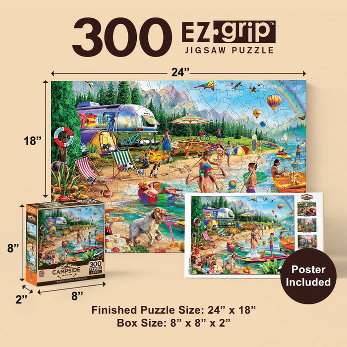 Campside - Day at the Lake 300 Piece EZ Grip Jigsaw Puzzle - for just $14.99! 