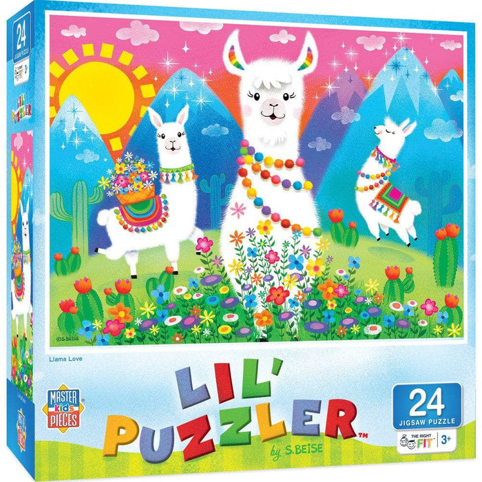 Lil Puzzler - Llama Love 24 Piece Jigsaw Puzzle - for just $12.99! 