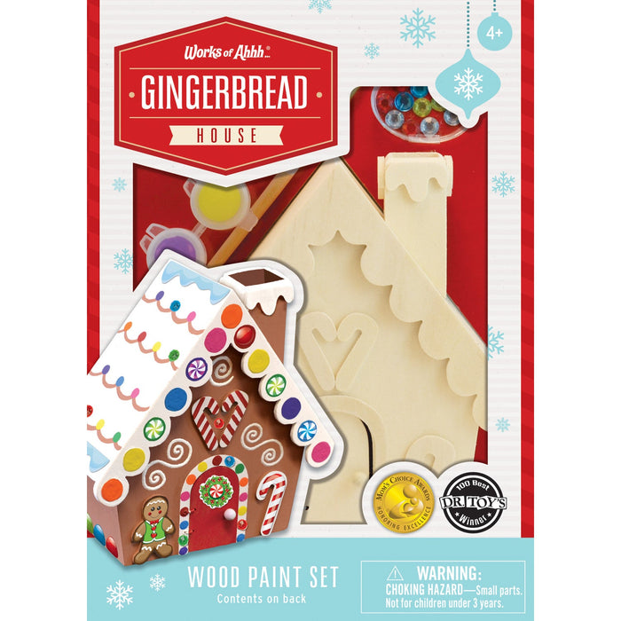 Gingerbread House Wood Paint Set - Just $16.99! Shop now at Retro Gaming of Denver