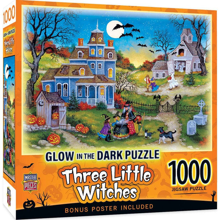 Glow in the Dark - Three Little Witches 1000 Piece Jigsaw Puzzle - for just $16.99! 