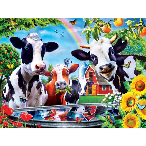 Green Acres - Moo Love 300 Piece EZ Grip Jigsaw Puzzle - Just $14.99! Shop now at Retro Gaming of Denver