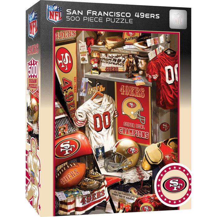 San Francisco 49ers - Locker Room 500 Piece Jigsaw Puzzle - for just $16.99! 