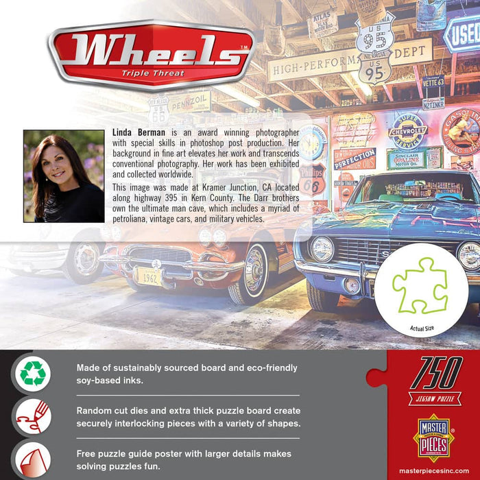 Wheels - Triple Threat 750 Piece Jigsaw Puzzle - for just $9.99! 