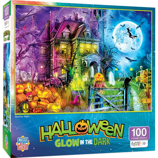 Halloween Glow in the Dark - Spooky Night 100 Piece Jigsaw Puzzle - for just $12.99! 