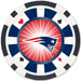 New England Patriots 100 Piece Poker Chips - for just $29.99! 