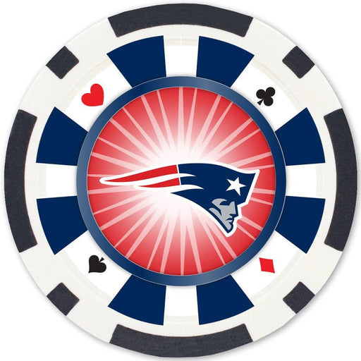 New England Patriots 100 Piece Poker Chips - for just $29.99! 