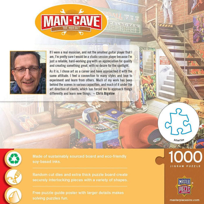 Man Cave - The Hideout 1000 Piece Jigsaw Puzzle - for just $16.99! 