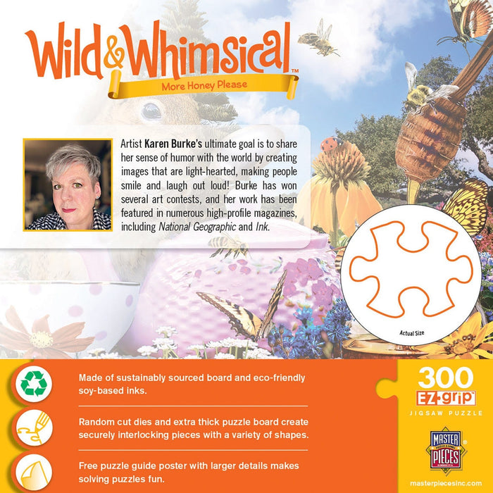 Wild & Whimsical - More Honey Please 300 Piece EZ Grip Jigsaw Puzzle - for just $14.99! 