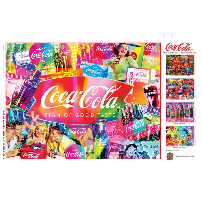 Coca-Cola - Sign of Good Taste 300 Piece EZ Grip Jigsaw Puzzle - Just $14.99! Shop now at Retro Gaming of Denver