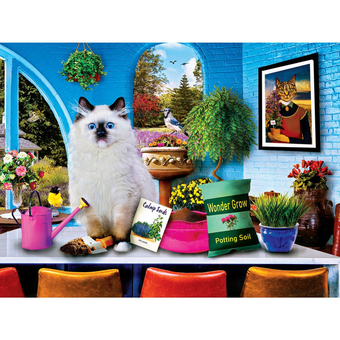 Wild & Whimsical - Catnip Cultivator 300 Piece EZ Grip Jigsaw Puzzle - Just $14.99! Shop now at Retro Gaming of Denver