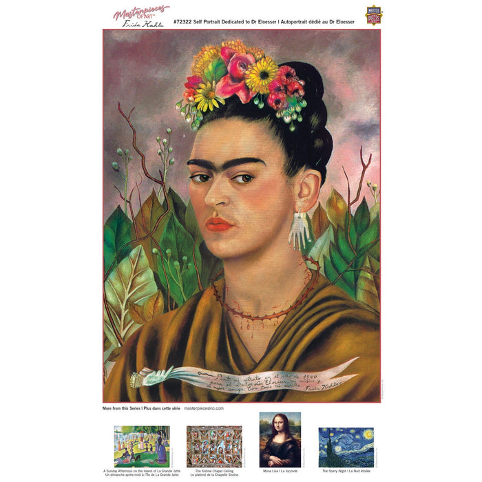 MasterPieces of Art - Frida Kahlo Self Portrait 1000 Piece Jigsaw Puzzle - Just $16.99! Shop now at Retro Gaming of Denver