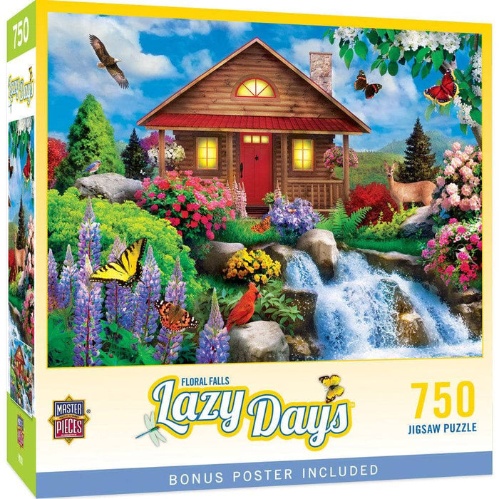 Lazy Days - Floral Falls 750 Piece Jigsaw Puzzle - for just $14.99! 