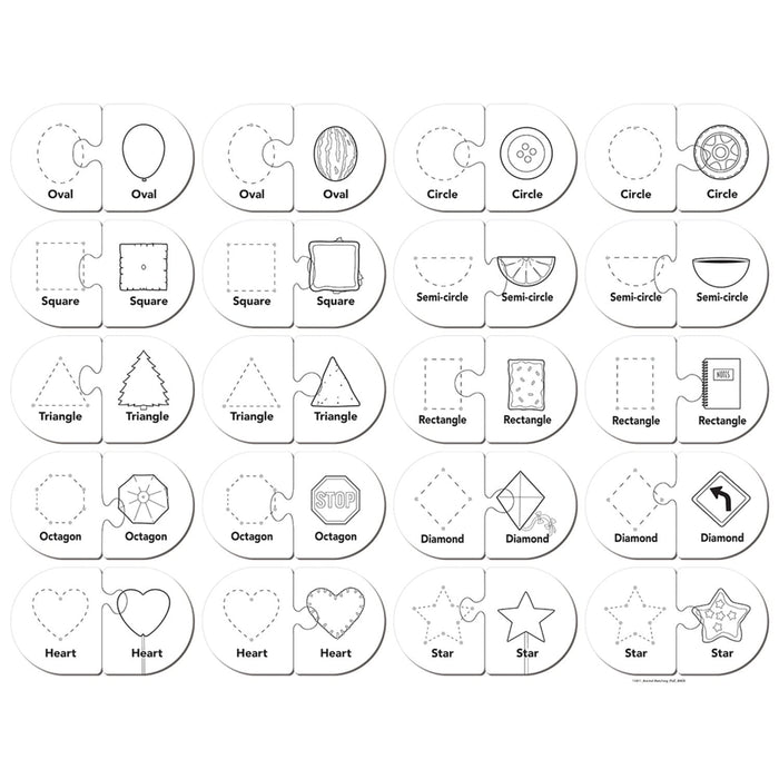 Colors & Shapes - Educational Matching Jigsaw Puzzles - for just $12.99! 