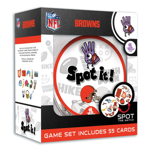 Cleveland Browns Spot It! Card Game - Premium Card Games - Just $12.99! Shop now at Retro Gaming of Denver