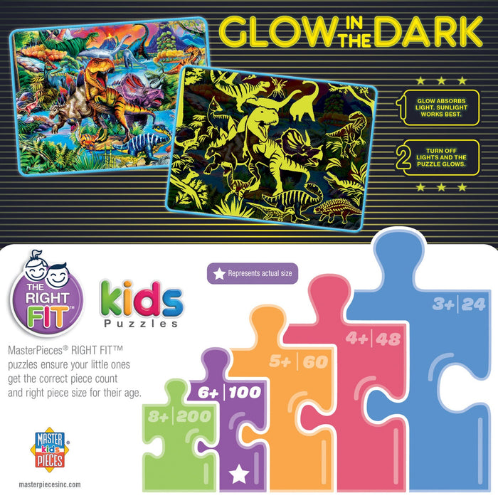 Glow in the Dark - King of the Dinos 100 Piece Jigsaw Puzzle - Just $12.99! Shop now at Retro Gaming of Denver