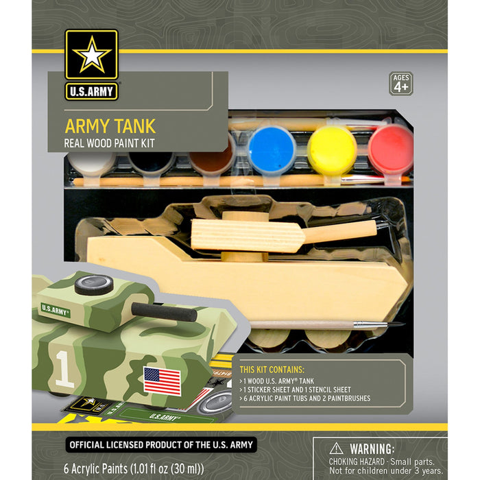 U.S. Army - Tank Wood Craft & Paint Kit - Just $16.99! Shop now at Retro Gaming of Denver