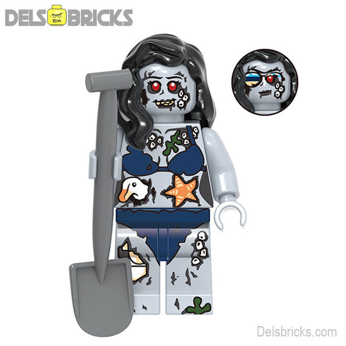 Zombie Beach Girl Lego Minifigures (Lego-Compatible Minifigures) - Premium Lego Horror Minifigures - Just $3.99! Shop now at Retro Gaming of Denver