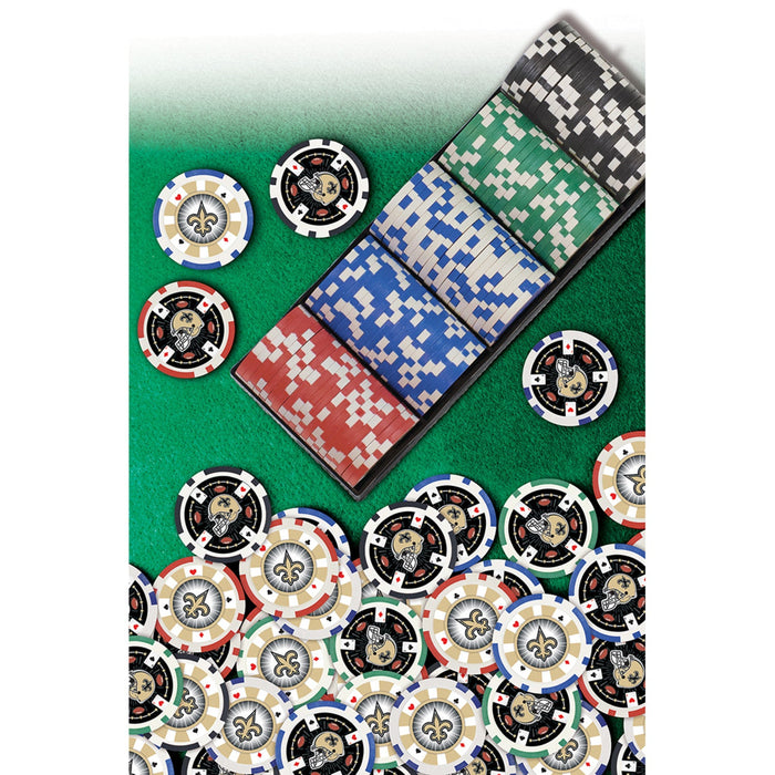 New Orleans Saints 100 Piece Poker Chips - Just $29.99! Shop now at Retro Gaming of Denver