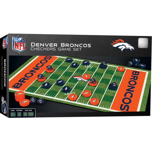 Denver Broncos Checkers Board Game - Just $15.99! Shop now at Retro Gaming of Denver