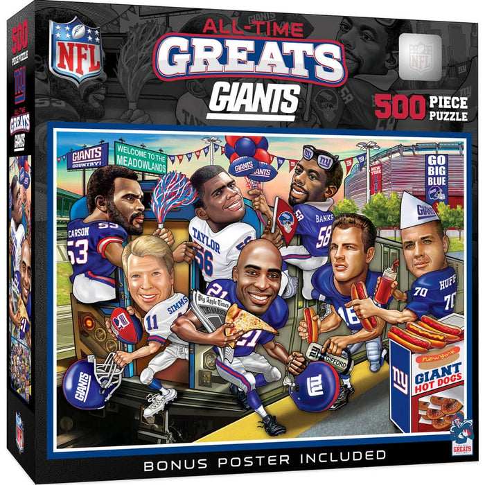 New York Giants - All-Time Greats 500 Piece Jigsaw Puzzle - for just $19.99! 