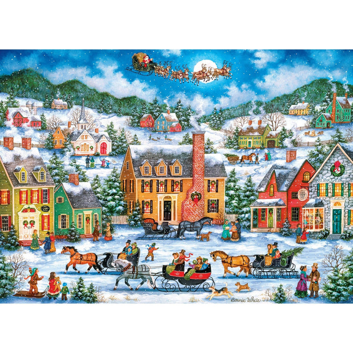 Season's Greetings - Christmas Eve Fly By 1000 Piece Jigsaw Puzzle - for just $16.99! 
