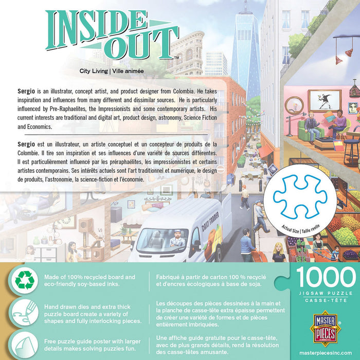 Inside Out - City Living 1000 Piece Jigsaw Puzzle - Just $16.99! Shop now at Retro Gaming of Denver