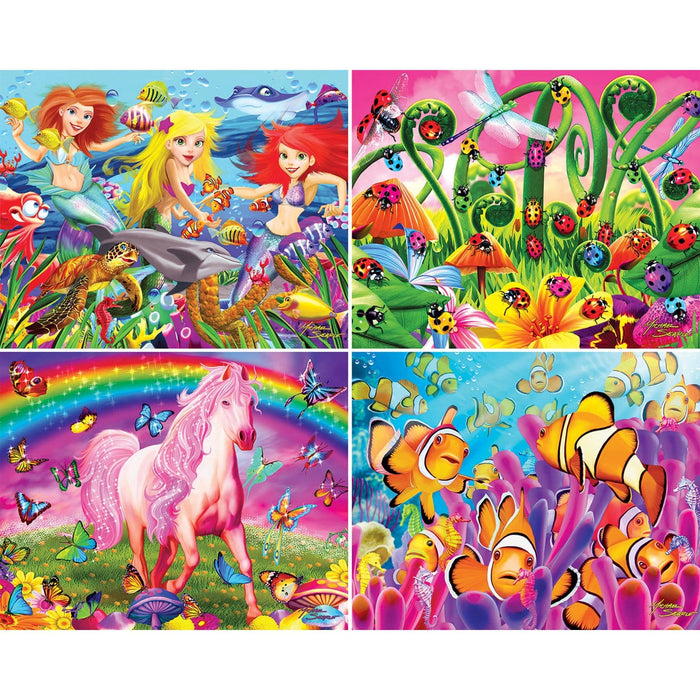 Glow in the Dark 100 Piece Jigsaw Puzzles - 4-Pack V1 - for just $14.99! 