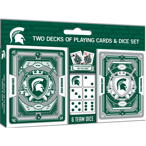 Michigan State Spartans - 2-Pack Playing Cards & Dice Set - Just $19.99! Shop now at Retro Gaming of Denver