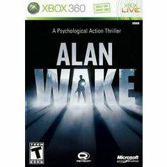 Front cover view of Alan Wake for Xbox 360