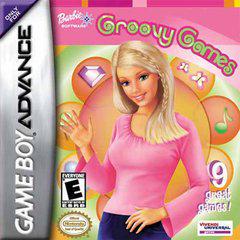 Front cover view of Barbie Groovy Games for GameBoy Advance